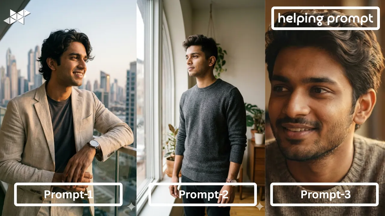 3 Gemini AI Prompts for Indian Boys That Create Clean, Stylish 4K HD Portraits for Social Media