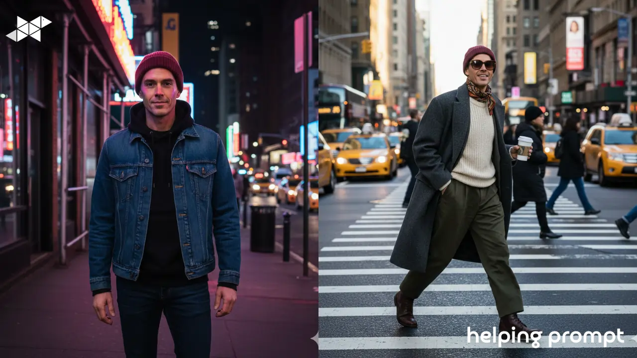 6 Creative AI Prompts for Street-Style Human Photos : Urban Edge Vibes