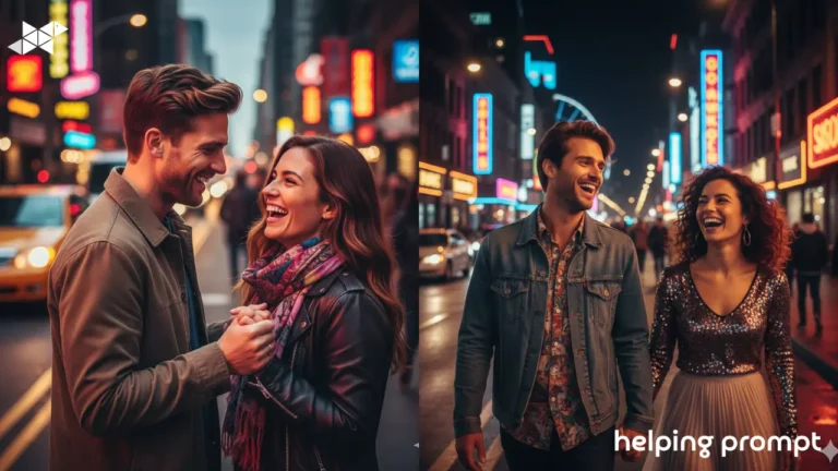 Transform Your Couple Photos With These Fun, Playful, Easy AI Prompts Designed for Aesthetic Urban Date Edit Styles