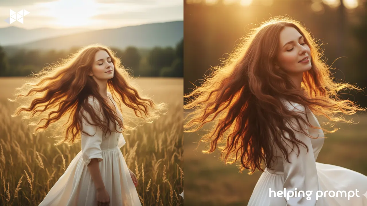 Create Dreamy Flowing Hair Portraits Using AI Prompts That Capture Soft Motion, Lightness, and Ethereal Beauty