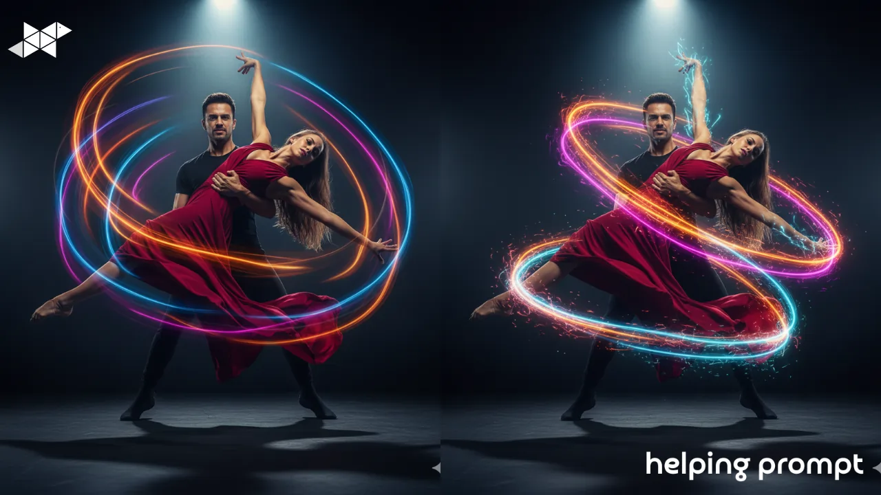 Create Electrifying Dance Couple Portraits with High-Energy AI Prompts for Motion, Emotion, and Cinematic Impact