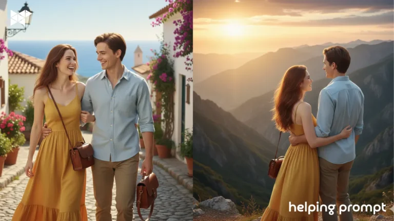 Create Epic Travel Couple Photos Using AI Prompts