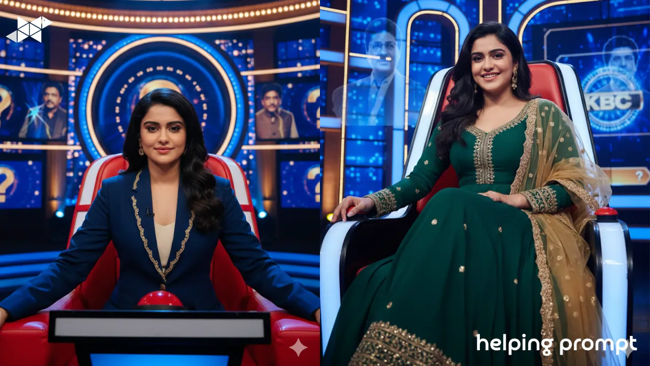 Create Stunning Kaun Banega Crorepati Hot Seat AI Portraits with Cinematic Studio Lighting Effects