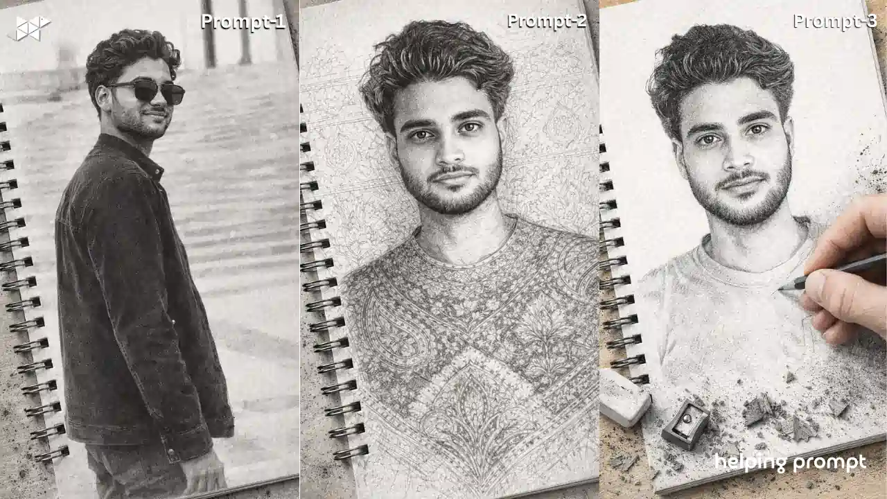 How to Create Ultra-Detailed 3D Graphite Pencil Sketches on Textured Notebook Paper Using AI Prompts