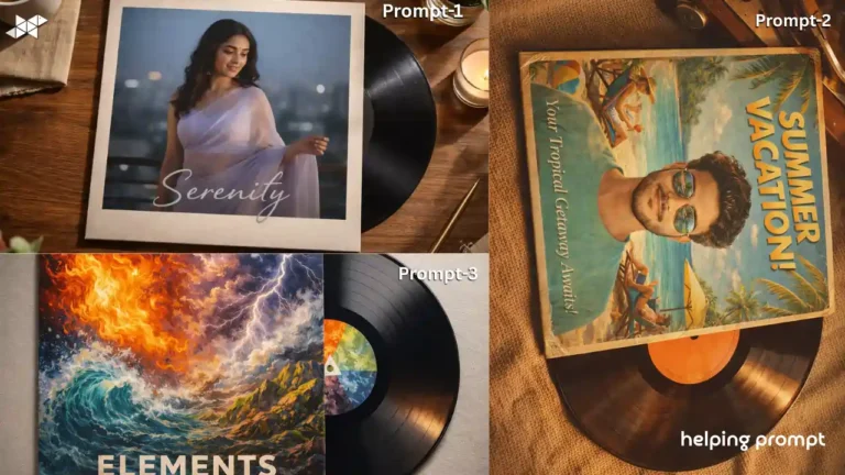 How to Create a Realistic Album Cover as a Physical Vinyl Record Sleeve Using AI Prompts
