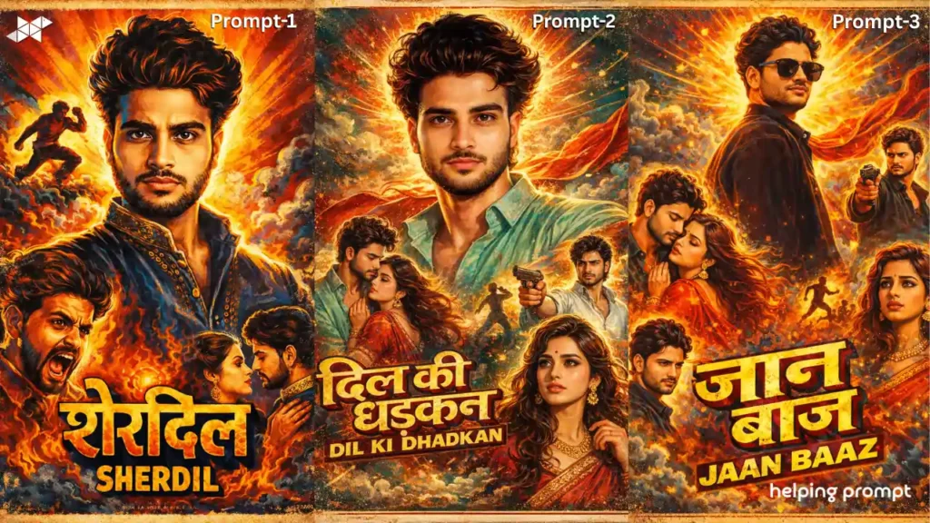 Turn Any Photo into a 70s–80s Bollywood Poster with AI 4K