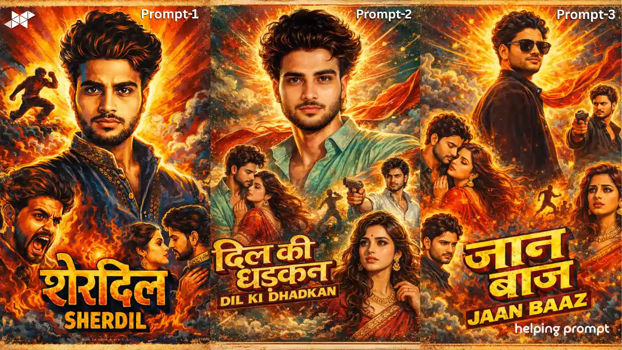 Turn Any Photo into a 70s–80s Bollywood Poster with AI