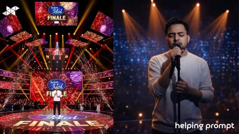 Indian Idol Stage Background Best AI Prompt for Singing Show Images