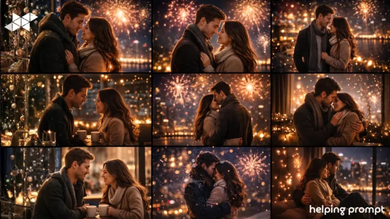 7 New Year 2025 Love Story Couple AI Prompt