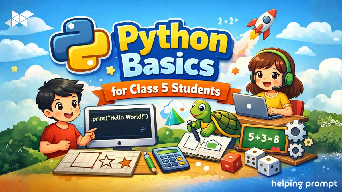 Python Basics for Class 5 Students: Learn Coding the Easy & Fun Way