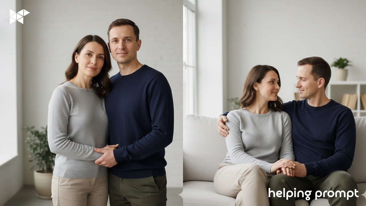 Refine Everyday Couple Photos Using AI Prompts That Add Quiet Elegance Without Losing Natural Emotion