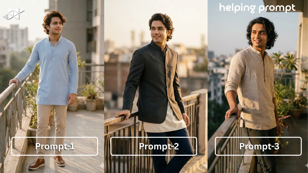 Traditional Meets Trendy: Gemini AI Prompts for Modern Indian Boys Creating Cinematic 4K Portraits