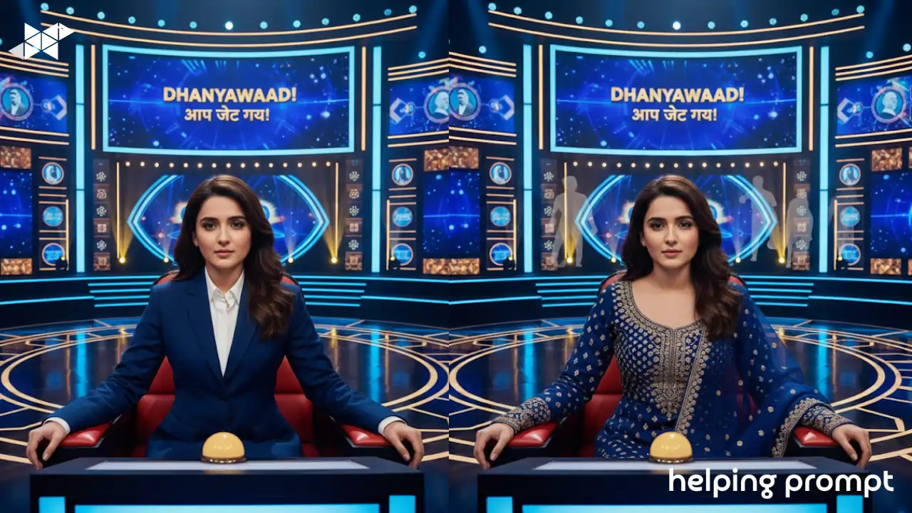 Turn Your Photo into a KBC Hot Seat Moment with Ultra-Realistic AI Portrait Prompts