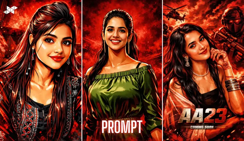 Turn Any Photo Into an AA23 Movie–Style Poster With This Cinematic AI Illustration Prompt