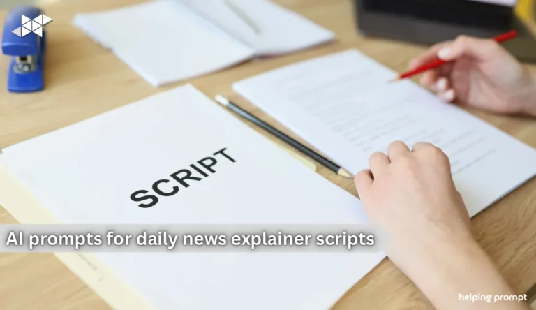 20 AI Prompts for Daily News Explainer Scripts
