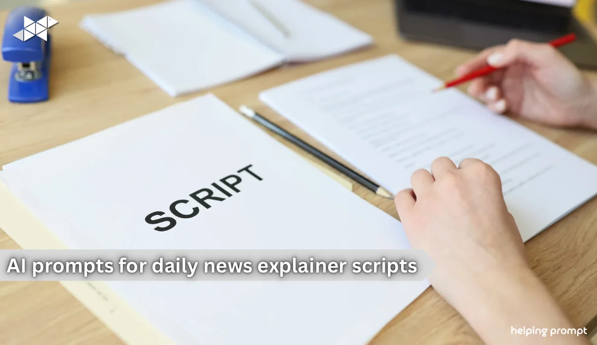 20 AI Prompts for Daily News Explainer Scripts That Sound Clear, Fast, and Human (Not Robotic)