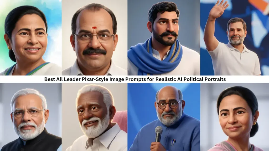 Best All Leader Pixar-Style Image Prompts for Realistic AI Political Portraits-helpingprompt.in