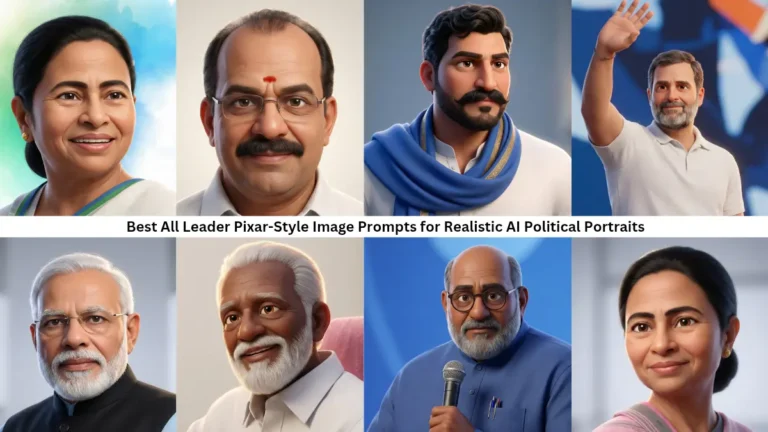 Best All Leader Pixar-Style Image Prompts for Realistic AI Political Portraits-helpingprompt.in