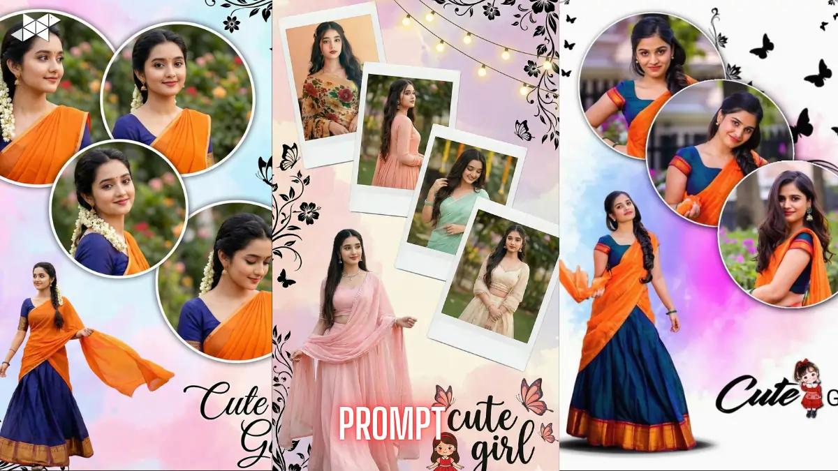 Romantic Scrapbook Poster Moment in Pastels – 8k Trending Boy and Girl Gemini AI Image Prompt