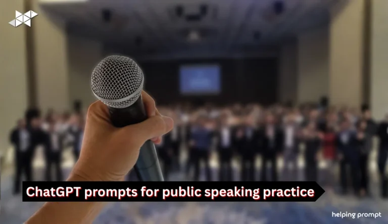 ChatGPT prompts for public speaking practice