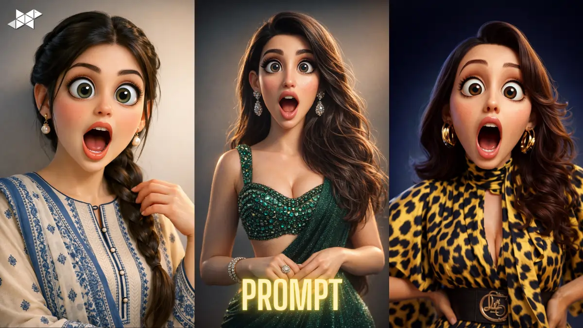 Viral 3D Cartoon Portrait Trend Prompt: Why This Shock-Expression Pixar-Style Edit Is Everywhere Right Now