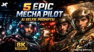 8K Mecha Pilot AI Selfie Prompts Trending Now