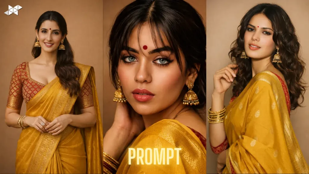Mustard Saree AI Portrait Prompt: Why This One Is Everywhere Right Now