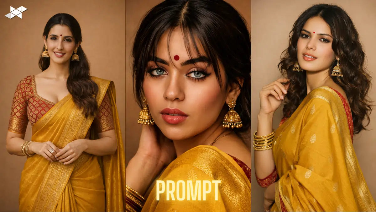 Mustard Saree AI Portrait Prompt: Why This One Is Everywhere Right Now