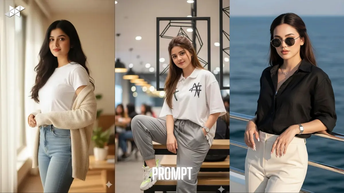 8k Trending Stylish Girls Gemini AI Image Prompt in Casual Indoor Lifestyle Portrait