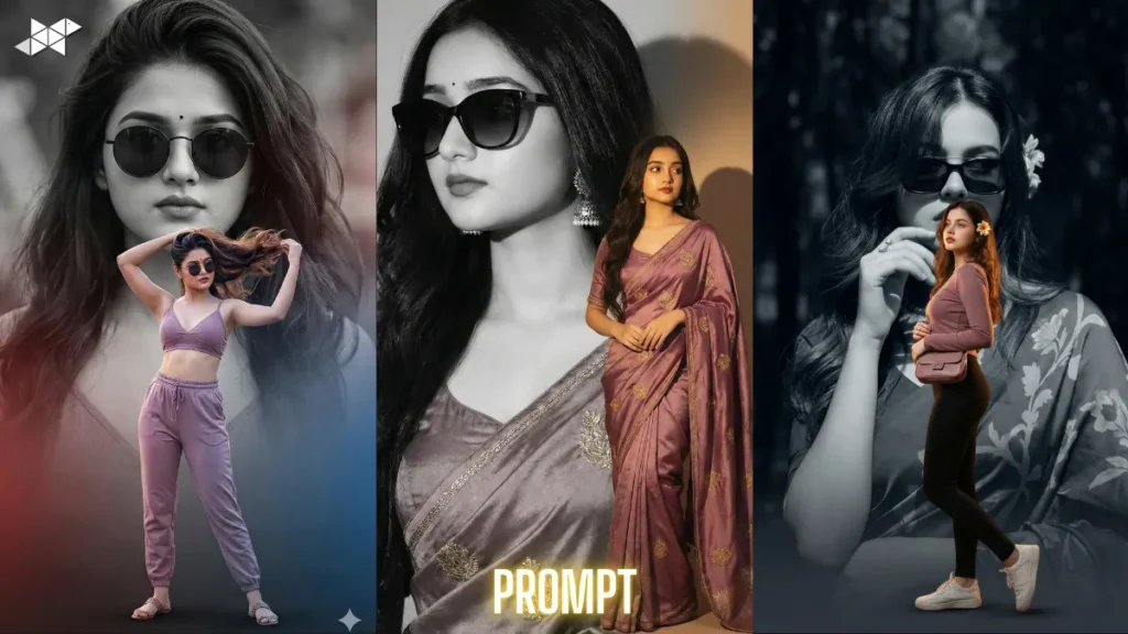 8k Trending Gemini AI Image Prompt Captures a Bold Dual-Mood Fashion Portrait