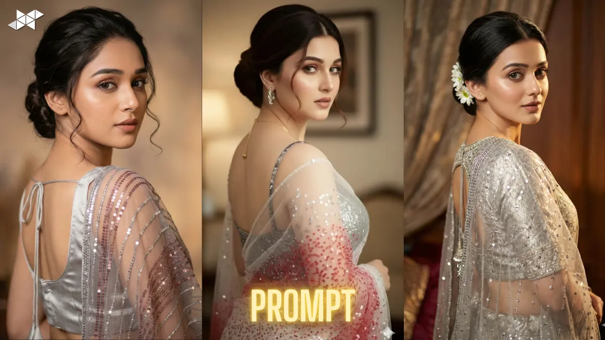 A Quiet Turn That Holds the Room: An Elegant Back-Angle Portrait Defined by Light, Texture, and Poise