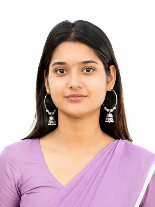 passport size photo prompts clean background