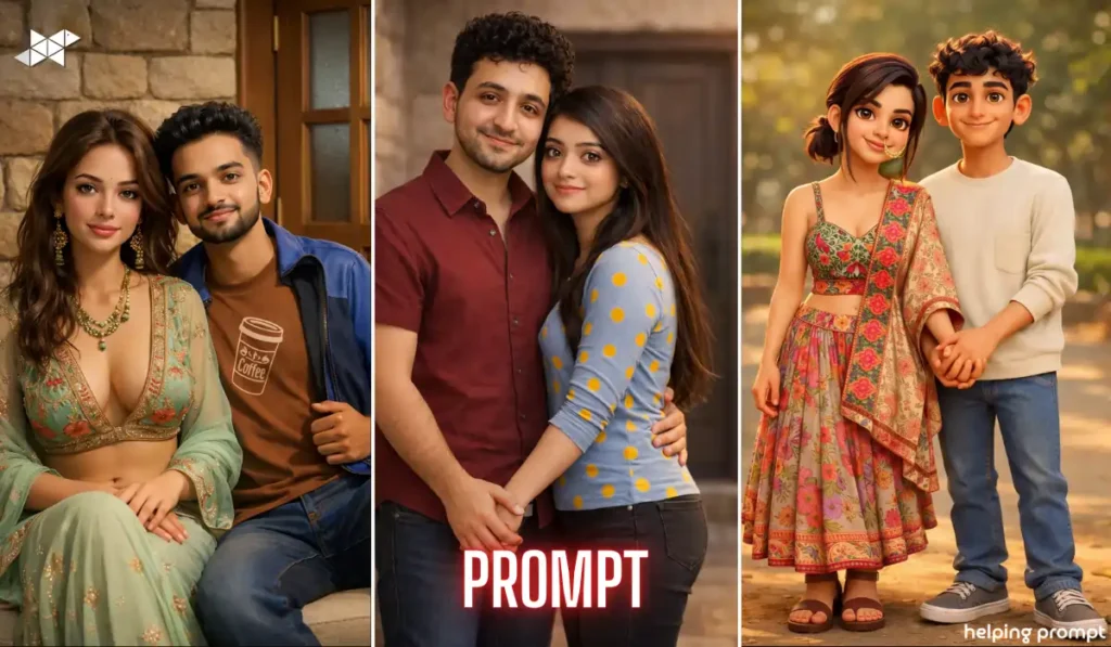 3D Couple Portrait AI Prompts