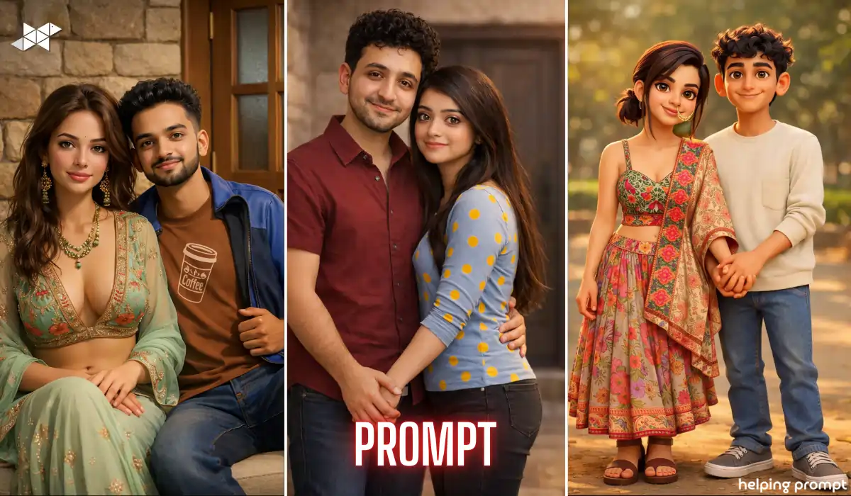 3D Couple Portrait AI Prompts