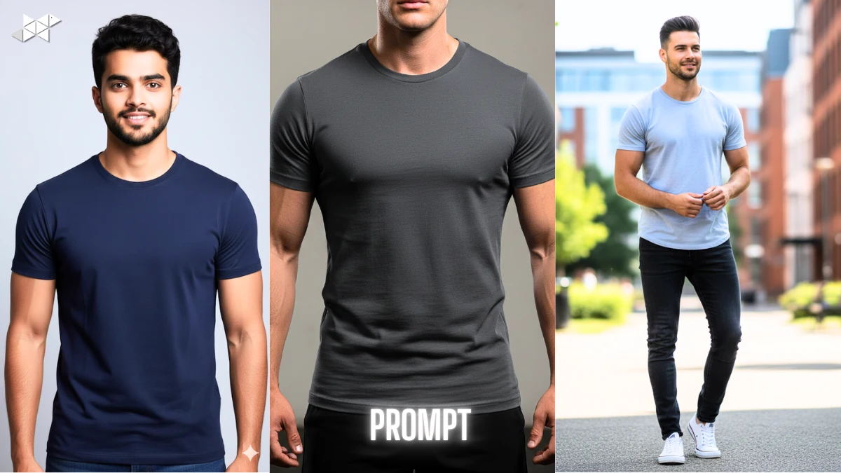5 T-Shirt for Men Fit Body: AI Photo Edit Prompts