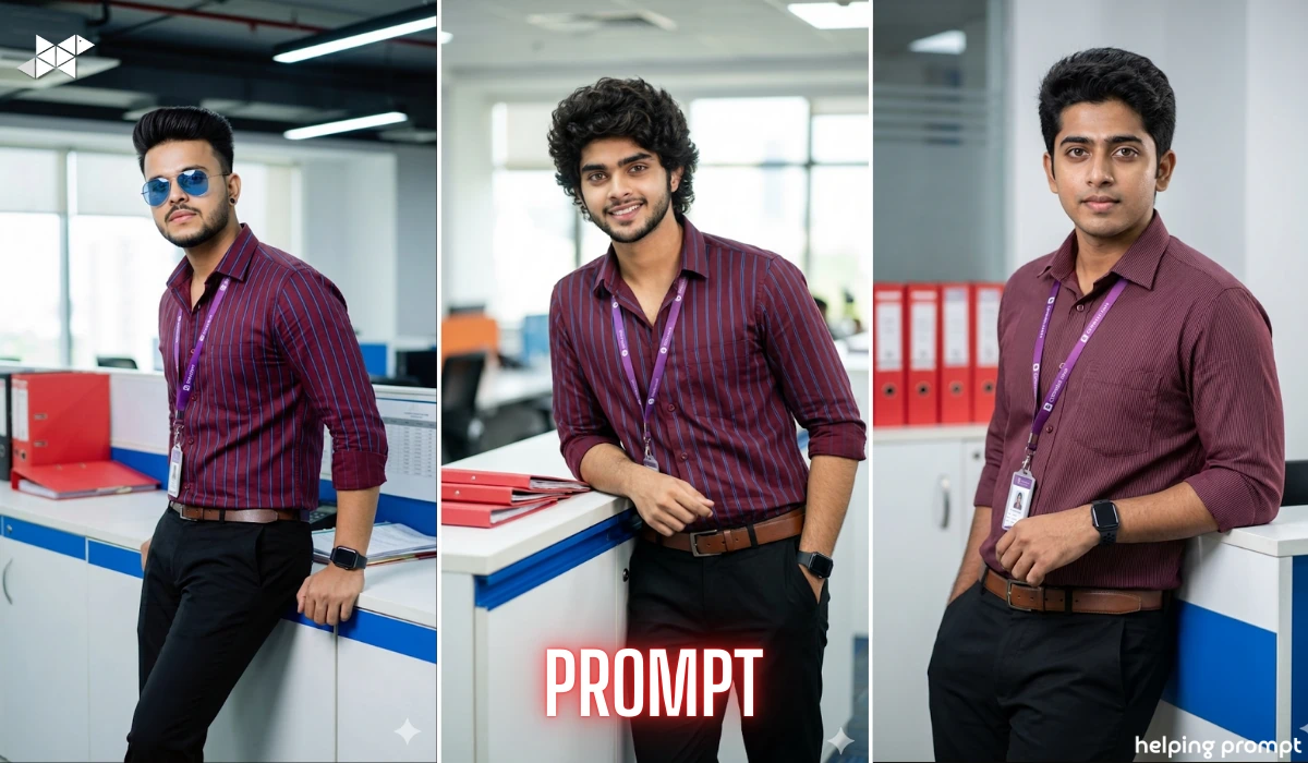 8K DSLR Office Portrait Prompt for Men (Ultra-Realistic)