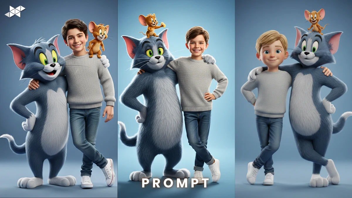 916 Cinematic 3D Portrait with Tom & Jerry in 16K