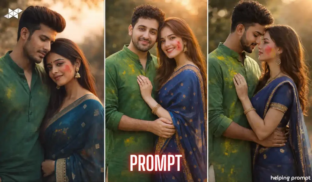 AI Holi Prompts for Couple