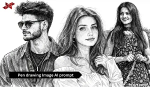 Pen drawing Image AI prompt