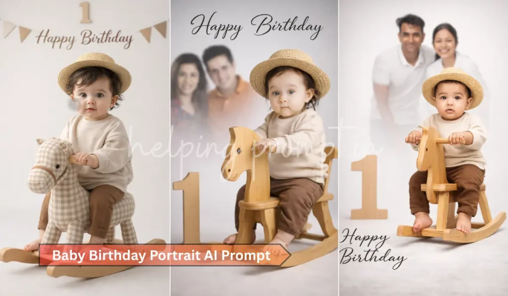 Baby Birthday Portrait AI Prompt