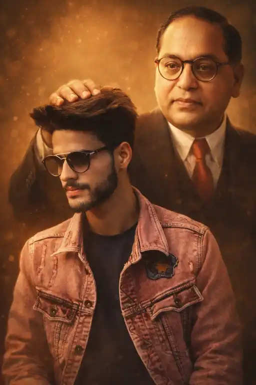 Dr. Ambedkar blessing AI portrait prompt
