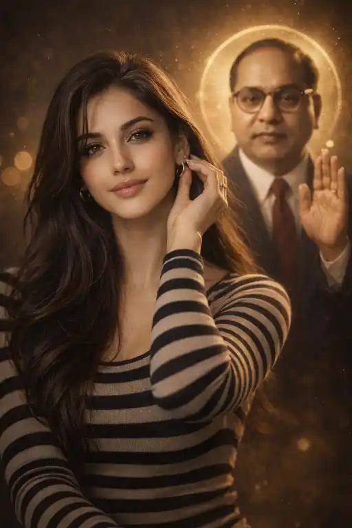 Dr. Ambedkar blessing AI portrait prompt