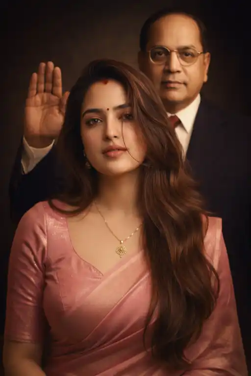 Dr. Ambedkar blessing AI portrait prompt