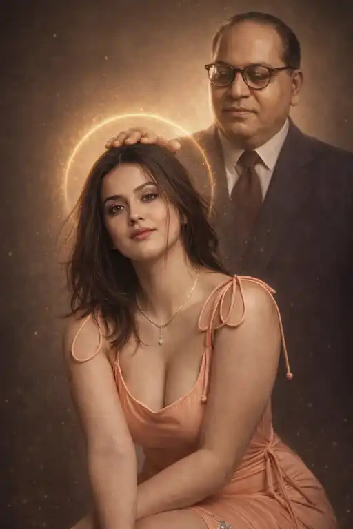 Dr. Ambedkar blessing AI portrait prompt