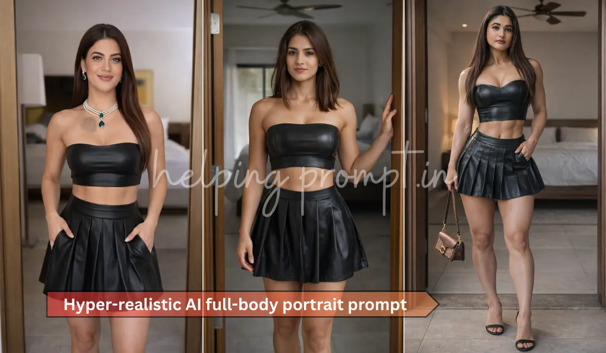 Full-Body AI Portrait Prompt: 100% Real Face Match