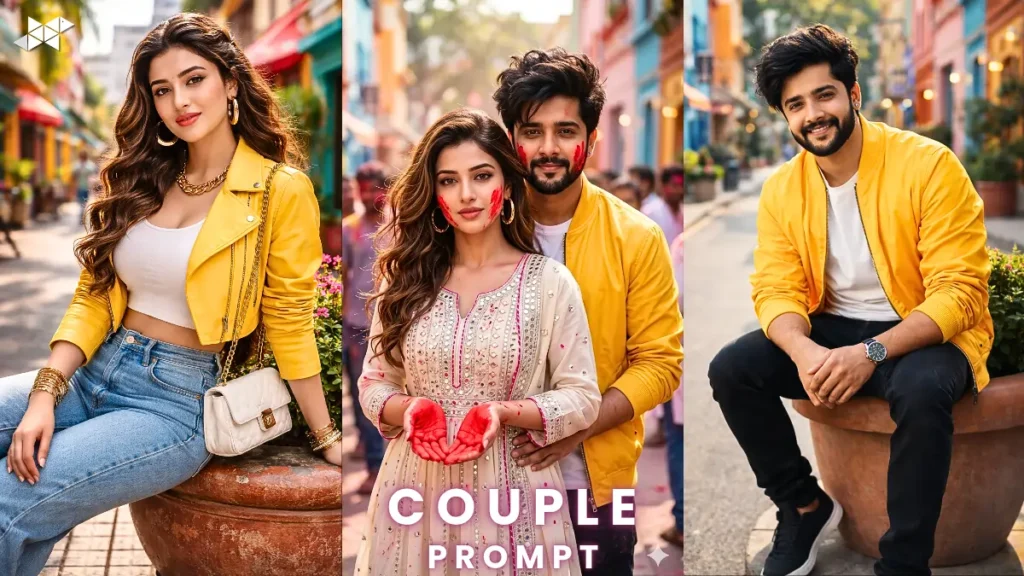 Holi Couple Portrait Prompt That Pops 2026
