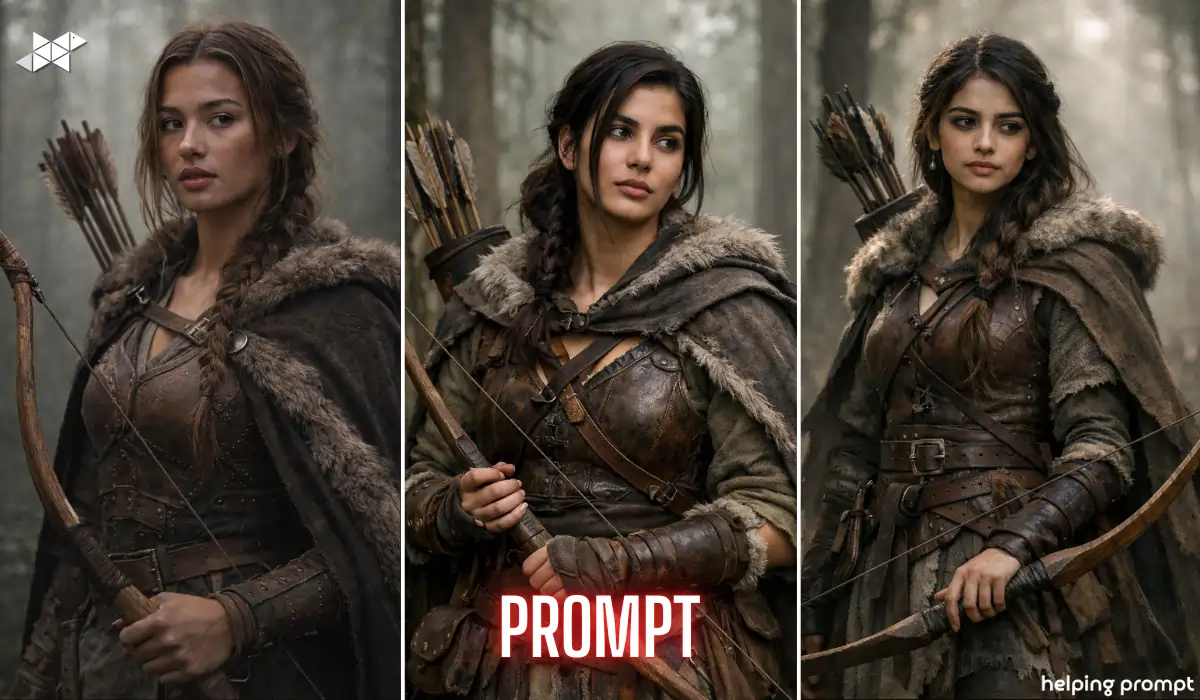 Hot Archer Portrait AI Prompt