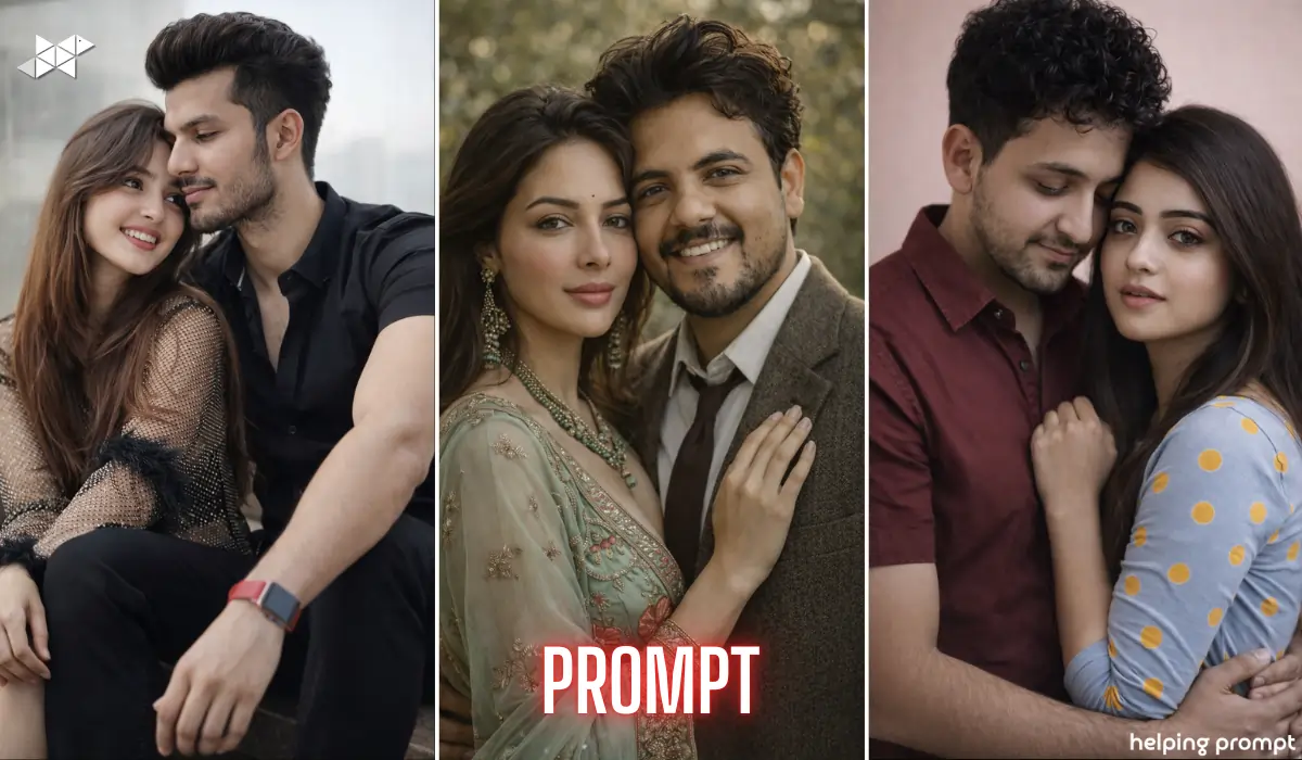 Hyper-Realistic Indian Couple Portrait