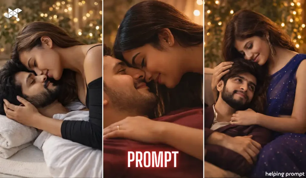 Intimate Indoor Couple Portrait AI Prompt