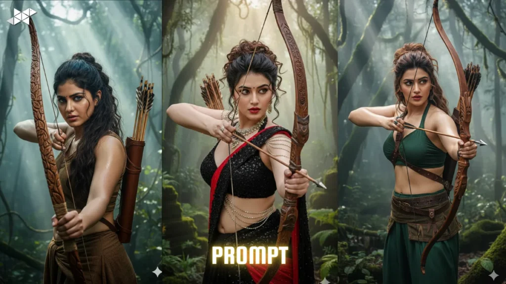 Jungle Huntress Archer AI Prompts for Cinematic 8K Images